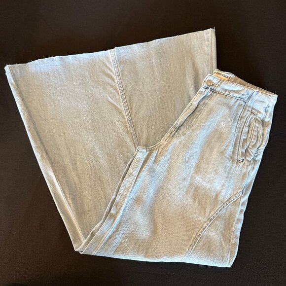 Free People Chase The Sun Extreme Wide-Leg Jeans Sz 27 - Picture 6 of 15